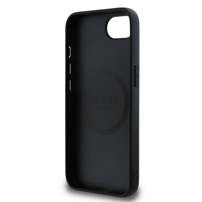 Apple iPhone 16E Kılıf Guess Orjinal Lisanslı 4G Desenli Script Metal Logolu Kapak - 9
