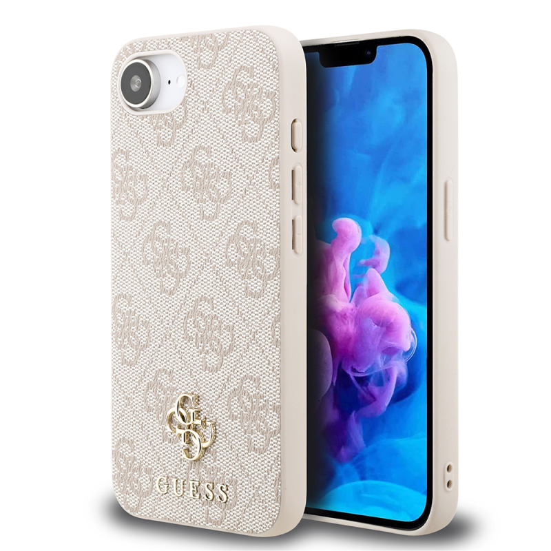 Apple iPhone 16E Kılıf Guess Orjinal Lisanslı M-safe Şarj Özellikli Small 4G Classic Kapak - 1