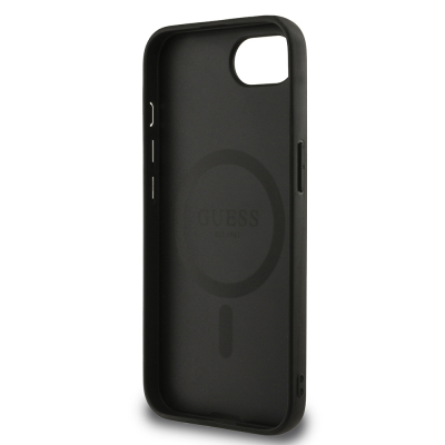 Apple iPhone 16E Kılıf Guess Orjinal Lisanslı M-safe Şarj Özellikli Yazı Logolu Peony Kapak - 8