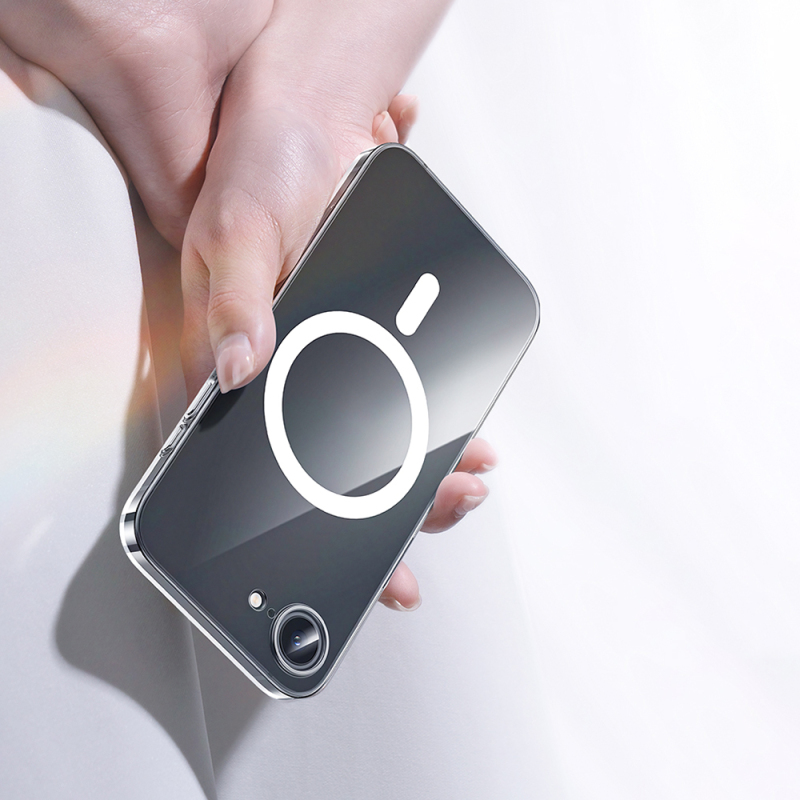 Apple iPhone 16E Kılıf M-safe Şarj Özellikli Benks ​​​​​​Crystal Serisi Şeffaf Kapak - 7
