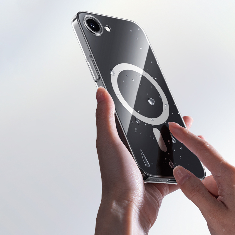 Apple iPhone 16E Kılıf M-safe Şarj Özellikli Benks ​​​​​​Crystal Serisi Şeffaf Kapak - 10