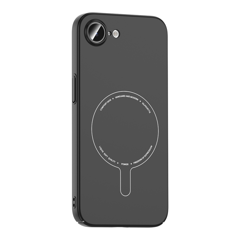 Apple iPhone 16E Kılıf M-Safe Şarj Özellikli Kamera Korumalı Zore Elio Sert PC Kapak - 9
