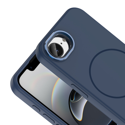 Apple iPhone 16E Kılıf M-Safe Şarj Özellikli Metal Kamera Çerçeveli Zore Edi Silikon Kapak - 2
