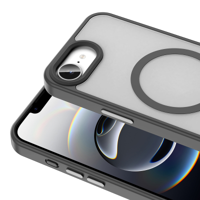 Apple iPhone 16E Kılıf M-safe Şarj Özellikli Mat Arka Yüzey Zore Sio Kapak - 19