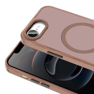 Apple iPhone 16E Kılıf M-safe Şarj Özellikli Mat Arka Yüzey Zore Sio Kapak - 23