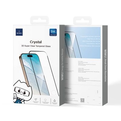 Apple iPhone 16E Wiwu GT-018 Scratch Resistant Tempered Glass Screen Protector - 6