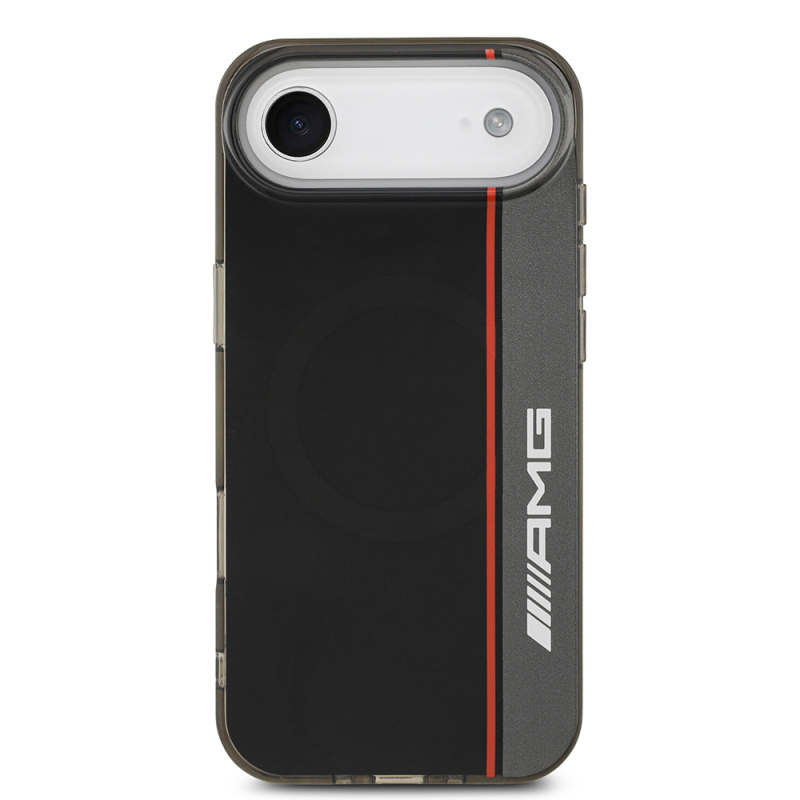 Apple iPhone 17 Air Case AMG Original Licensed M-Safe Charging Feature IML Print Logo Double Layer Bow Lines Cover - 4