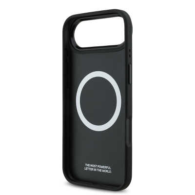 Apple iPhone 17 Air Case BMW Original Licensed M-Safe Charging Feature M Logo Three Stripe Perforated Leather Cover - 15