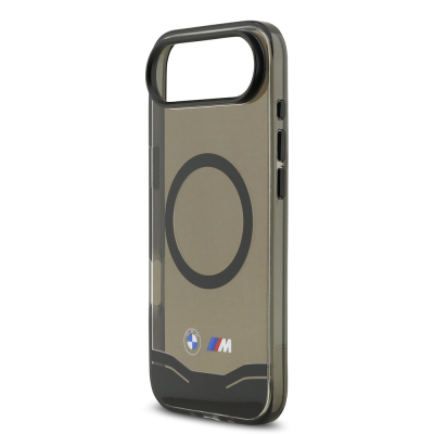 Apple iPhone 17 Air Case BMW Original Licensed M-Safe Charging Feature Metal Button Design Transparent M Design Cover - 7