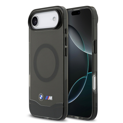Apple iPhone 17 Air Case BMW Original Licensed M-Safe Charging Feature Metal Button Design Transparent M Design Cover - 2
