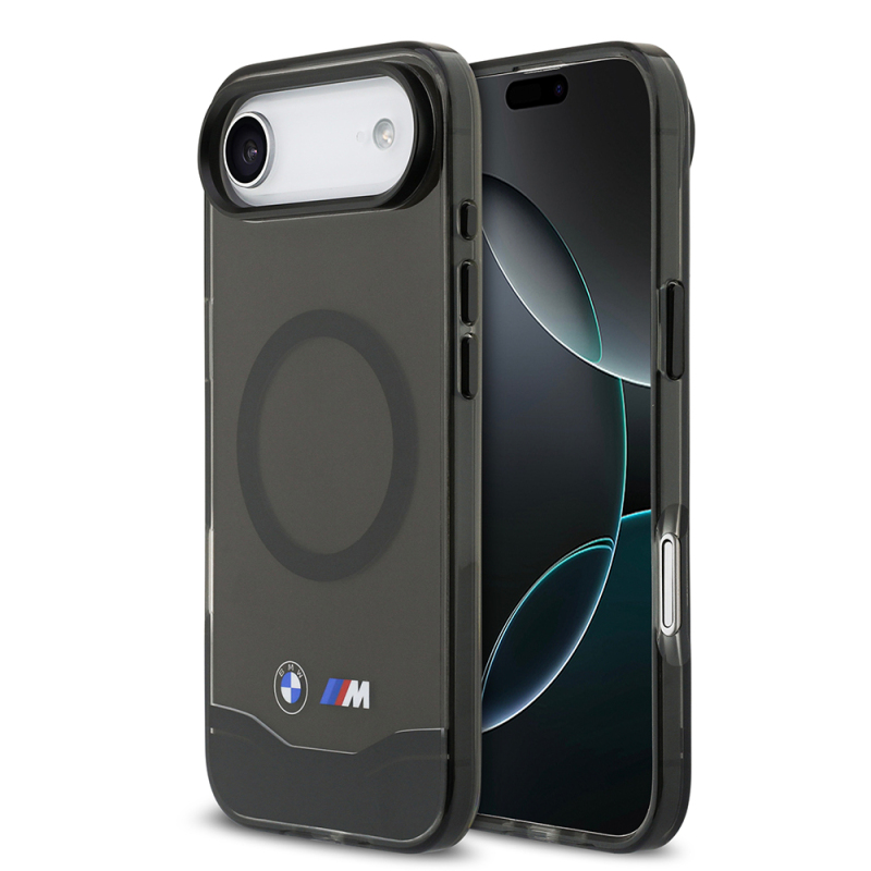Apple iPhone 17 Air Case BMW Original Licensed M-Safe Charging Feature Metal Button Design Transparent M Design Cover - 2