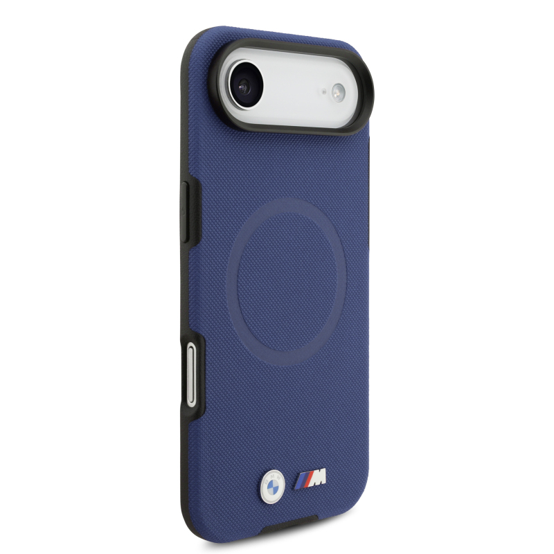 Apple iPhone 17 Air Case BMW Original Licensed M-Safe Charging Feature Metal Logo Perforated M Design Leather Cover - 9