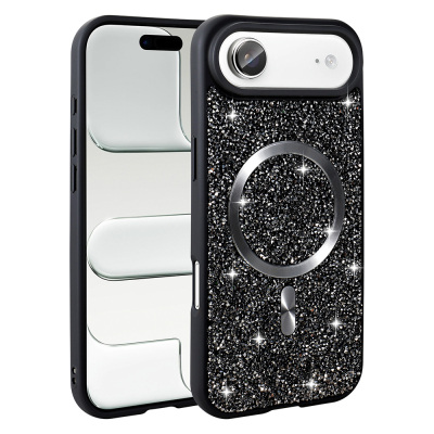 Apple iPhone 17 Air Case Diamond Design Zore Mosaic Silicone Cover M-safe Charging Feature - 7