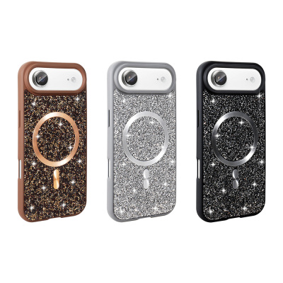 Apple iPhone 17 Air Case Diamond Design Zore Mosaic Silicone Cover M-safe Charging Feature - 11
