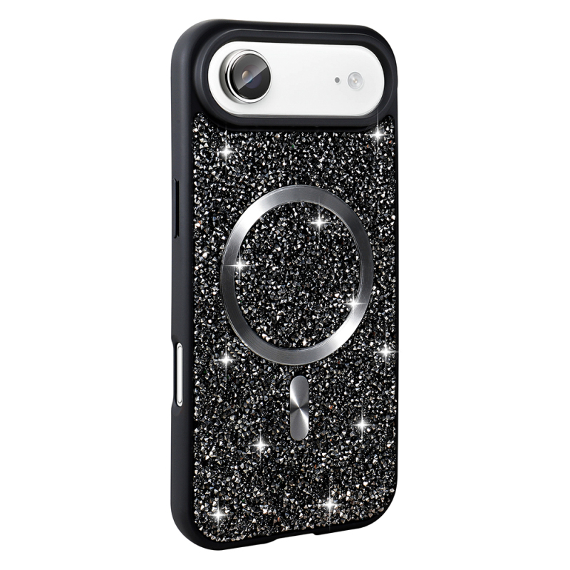 Apple iPhone 17 Air Case Diamond Design Zore Mosaic Silicone Cover M-safe Charging Feature - 3