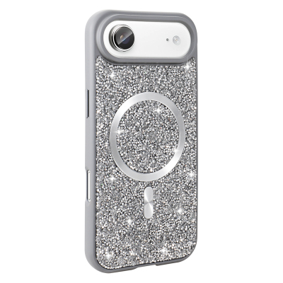 Apple iPhone 17 Air Case Diamond Design Zore Mosaic Silicone Cover M-safe Charging Feature - 2