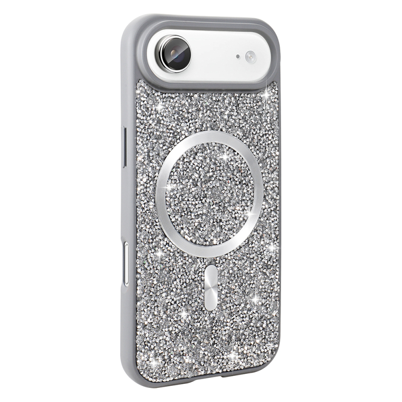 Apple iPhone 17 Air Case Diamond Design Zore Mosaic Silicone Cover M-safe Charging Feature - 2