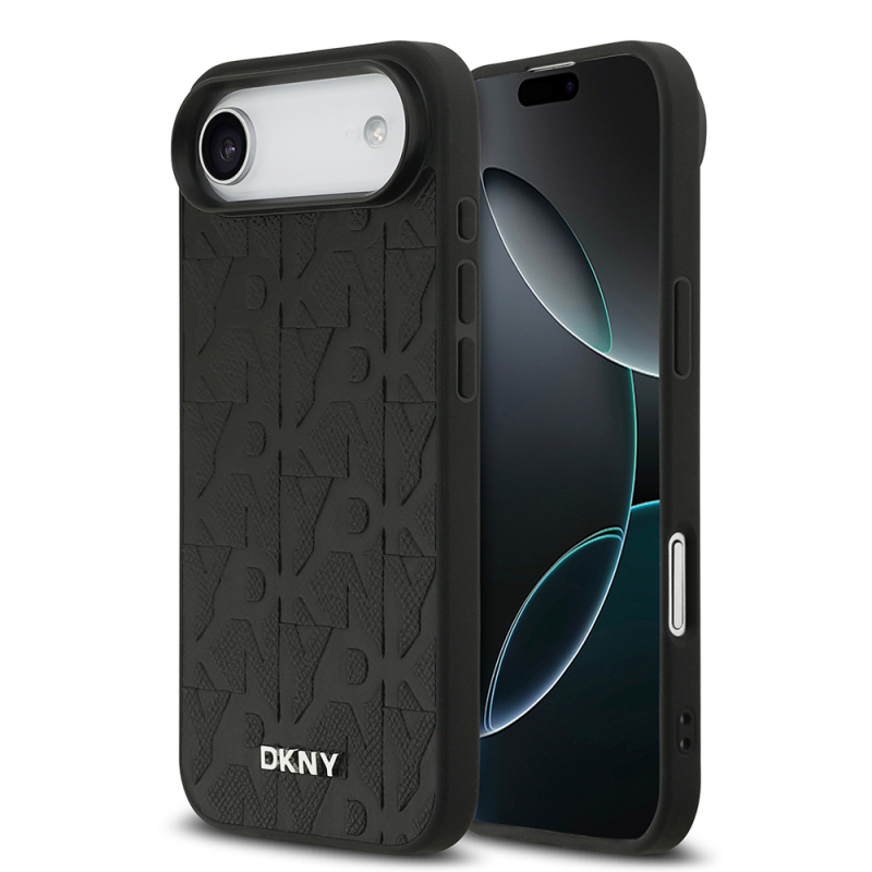 Apple iPhone 17 Air Case DKNY Original Licensed M-safe Charging Feature 3D Printed Grid Pattern Cover - 2