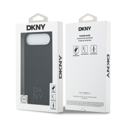 Apple iPhone 17 Air Case DKNY Original Licensed M-safe Charging Feature Metal Logo Silicone Cover - 10