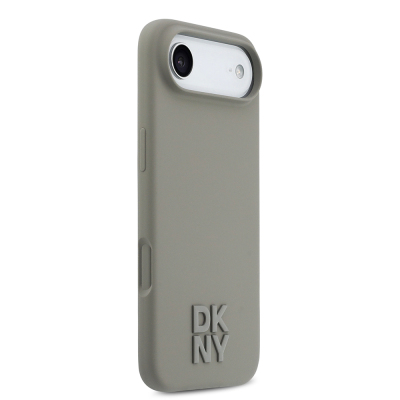 Apple iPhone 17 Air Case DKNY Original Licensed M-safe Charging Feature Metal Logo Silicone Cover - 13