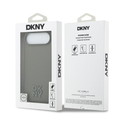 Apple iPhone 17 Air Case DKNY Original Licensed M-safe Charging Feature Metal Logo Silicone Cover - 17