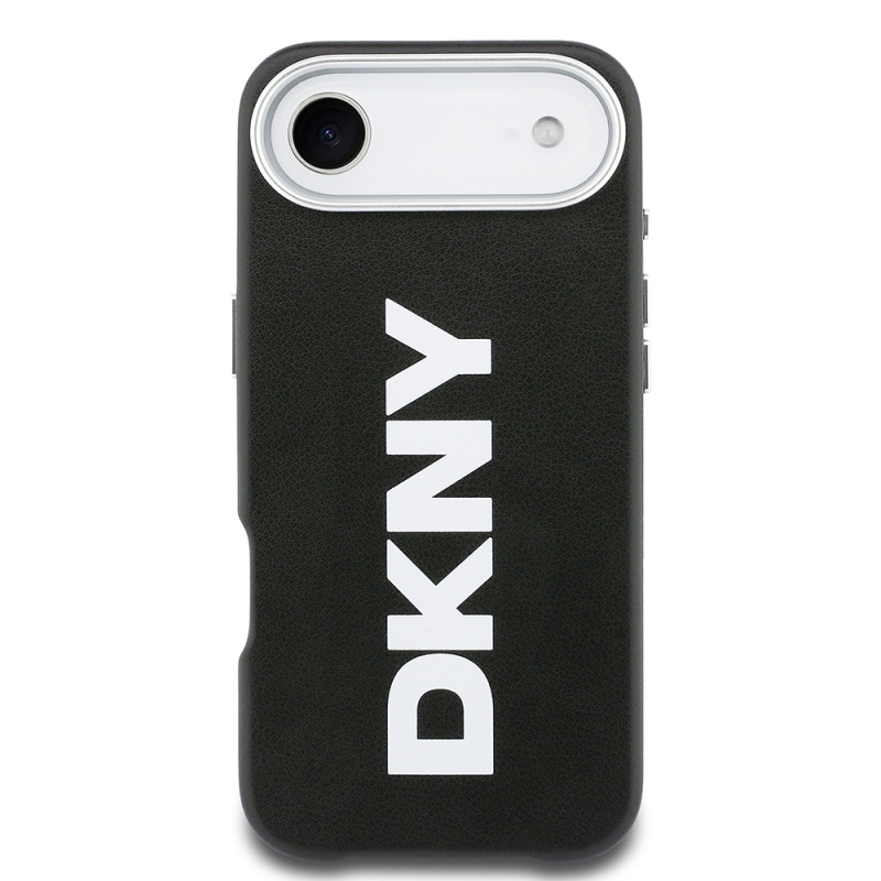 Apple iPhone 17 Air Case DKNY Original Licensed M-safe Charging Feature PU Large Vertical Logo Cover - 5