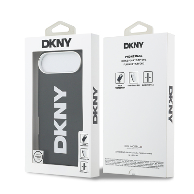 Apple iPhone 17 Air Case DKNY Original Licensed M-safe Charging Feature PU Large Vertical Logo Cover - 10