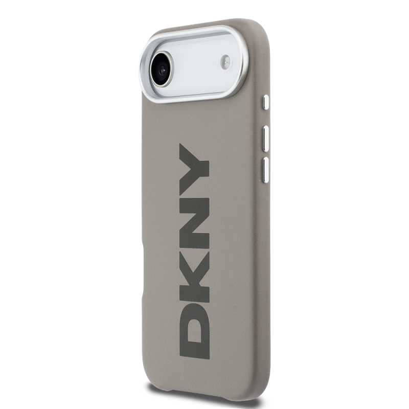 Apple iPhone 17 Air Case DKNY Original Licensed M-safe Charging Feature PU Large Vertical Logo Cover - 11