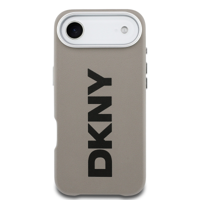 Apple iPhone 17 Air Case DKNY Original Licensed M-safe Charging Feature PU Large Vertical Logo Cover - 12