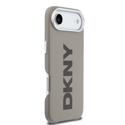 Apple iPhone 17 Air Case DKNY Original Licensed M-safe Charging Feature PU Large Vertical Logo Cover - 13