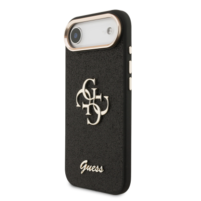 Apple iPhone 17 Air Case Guess Original Licensed 4G Glitter Cover with Large Metal Camera Frame and Logo - 4