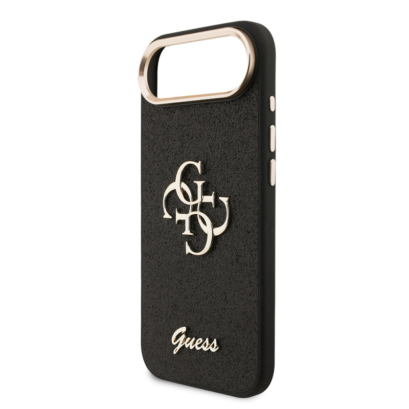 Apple iPhone 17 Air Case Guess Original Licensed 4G Glitter Cover with Large Metal Camera Frame and Logo - 8