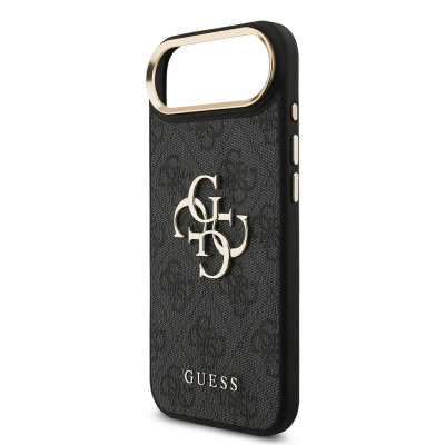Apple iPhone 17 Air Case Guess Original Licensed 4G Large Metal Logo Thick Strap Cover - 9