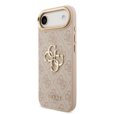 Apple iPhone 17 Air Case Guess Original Licensed 4G Large Metal Logo Thick Strap Cover - 11