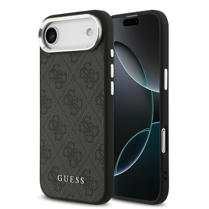 Apple iPhone 17 Air Case Guess Original Licensed M-safe Charging Feature 4G Classic Text Logo Cover - 3