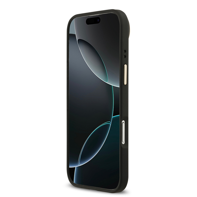 Apple iPhone 17 Air Case Guess Original Licensed M-safe Charging Feature 4G Patterned PU Metal Plate Classic Logo Cover - 14