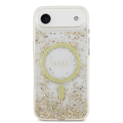 Apple iPhone 17 Air Case Guess Original Licensed M-safe Charging Transparent Resin Bottom Cover - 12