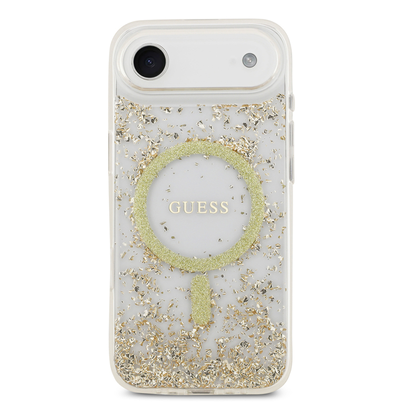 Apple iPhone 17 Air Case Guess Original Licensed M-safe Charging Transparent Resin Bottom Cover - 12