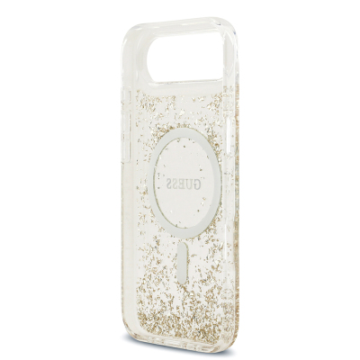 Apple iPhone 17 Air Case Guess Original Licensed M-safe Charging Transparent Resin Bottom Cover - 16