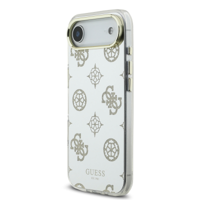 Apple iPhone 17 Air Case Guess Original Licensed Metal Camera Frame Glitter Mirror Cover - 11