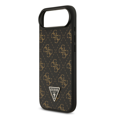 Apple iPhone 17 Air Case Guess Original Licensed PU Leather 4G Patterned Triangle Logo Cover - 7