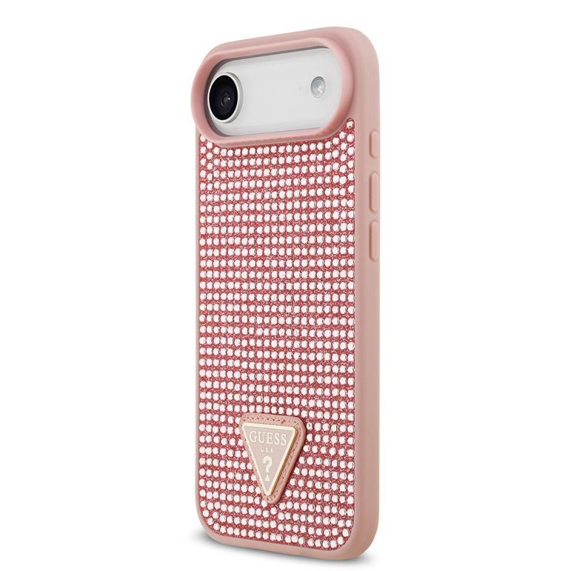 Apple iPhone 17 Air Case Guess Original Licensed Stone Back Triangle Logo Cover - 13