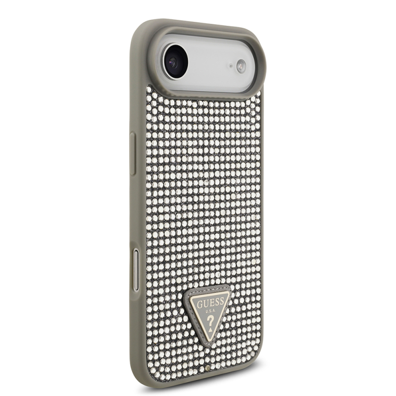 Apple iPhone 17 Air Case Guess Original Licensed Stone Back Triangle Logo Cover - 22