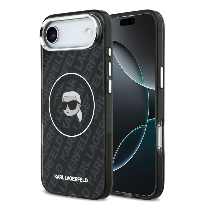 Apple iPhone 17 Air Case Karl Lagerfeld Original Licensed IML Printed KL Heads Cover - 2