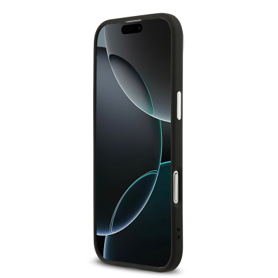 Apple iPhone 17 Air Case Karl Lagerfeld Original Licensed M-Safe Charging Feature Metal Camera and Button Design Karl PU Leather Cover - 6