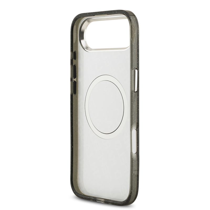 Apple iPhone 17 Air Case Karl Lagerfeld Original Licensed Shining Glittery Karl & Choupette Heads Cover - 16