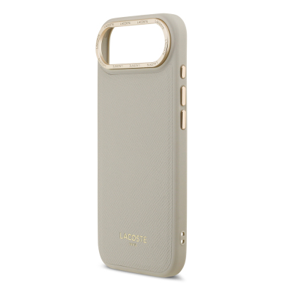 Apple iPhone 17 Air Case Lacoste Original Licensed M-Safe Charging Feature Champs Elysees PU Leather Design Cover - 16