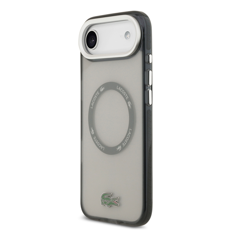 Apple iPhone 17 Air Case Lacoste Original Licensed M-Safe Charging Feature Iconic Crocodile Logo Frosted Cover - 5