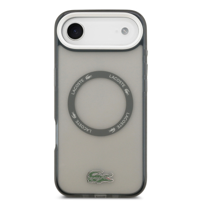 Apple iPhone 17 Air Case Lacoste Original Licensed M-Safe Charging Feature Iconic Crocodile Logo Frosted Cover - 6