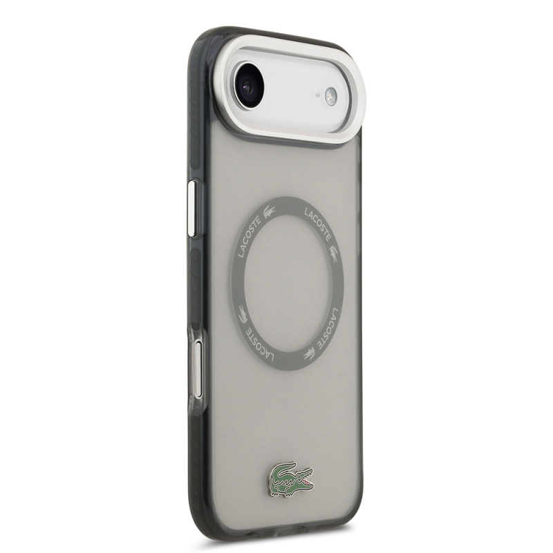 Apple iPhone 17 Air Case Lacoste Original Licensed M-Safe Charging Feature Iconic Crocodile Logo Frosted Cover - 7